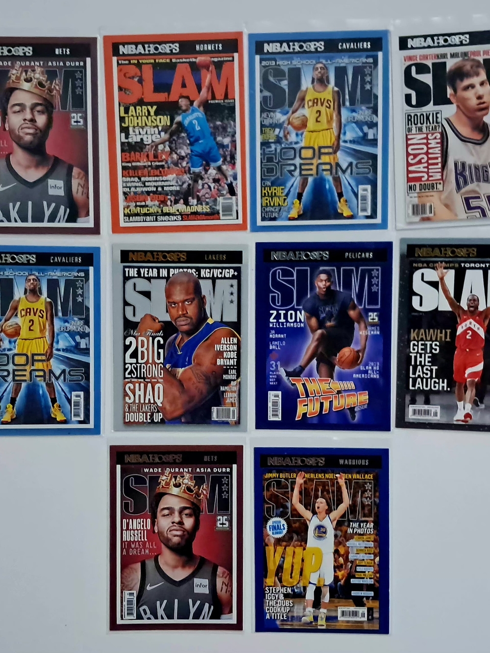 Lot Of 10 2020-21 Panini NBA Hoops Slam Magazine NBA Basketball Cards